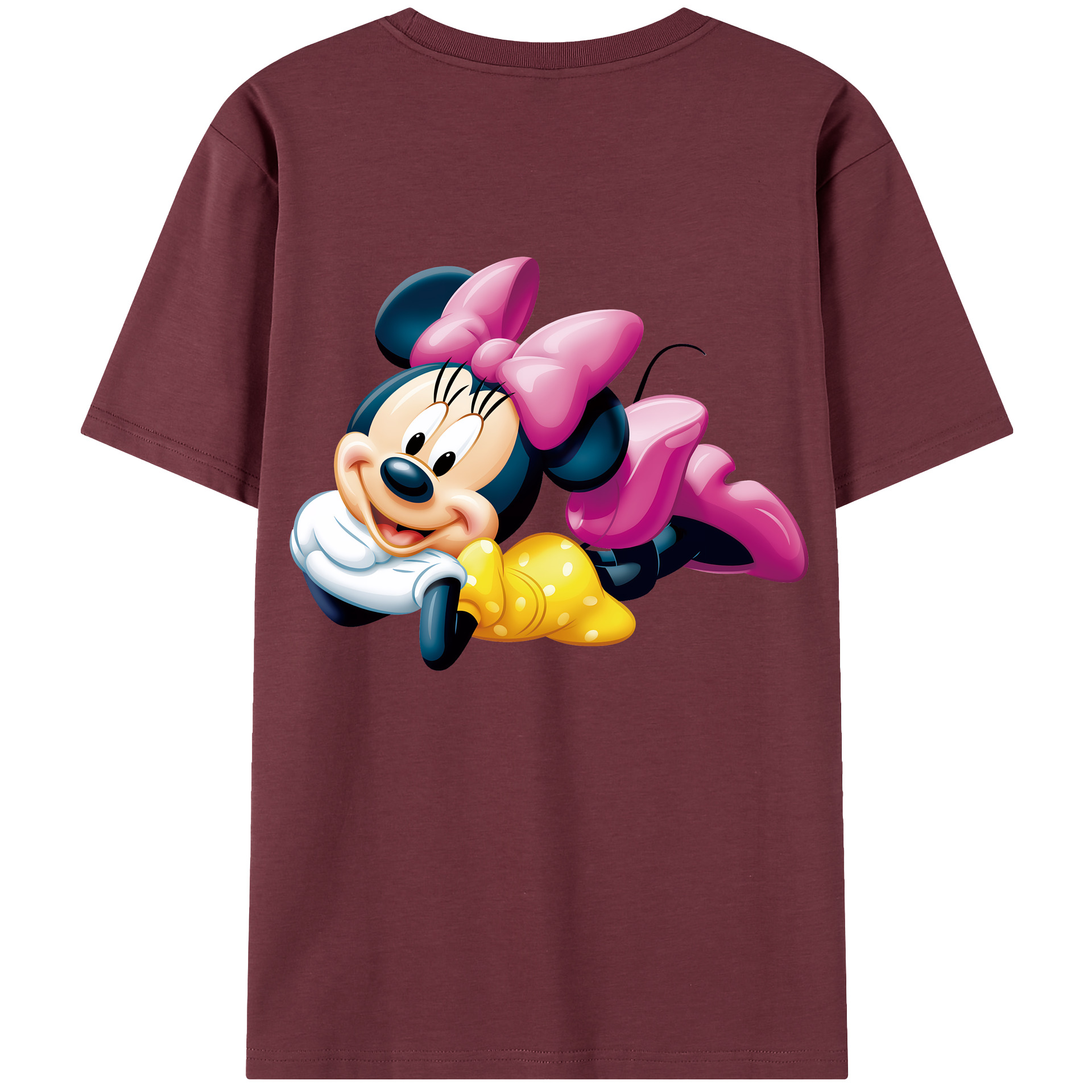 （画像用） ミッキーマウス Mickey Mouse 綿100％半袖Tシャツ（背面プリント）